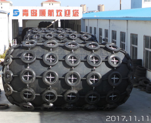 Atracar el barco de goma neumático de Marine Tire Chain Net Inflatable de la defensa