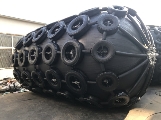 Tipo neto defensas flotantes neumáticas de goma de la resistencia de desgaste de Yokohama