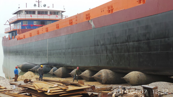 Barco que estalla anti Marine Rubber Airbag For Ship que pone en marcha la elevación pesada