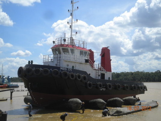 Lanzamiento de elevación inflable durable de Marine Rubber Airbag For Ship