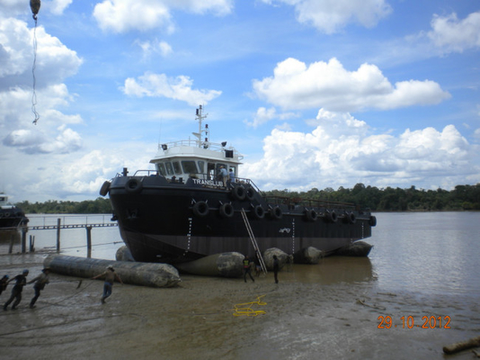 Sacos hinchables de elevación de lanzamiento del barco inflable de la gabarra de los sacos hinchables de la nave antienvejecedora