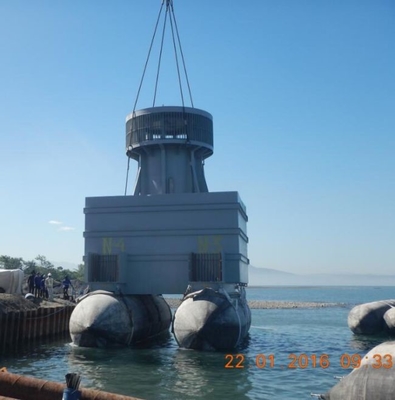 Tipo flotante sacos hinchables de lanzamiento de la gabarra hundida de la tirantez de Marine Salvage Airbags Good Air