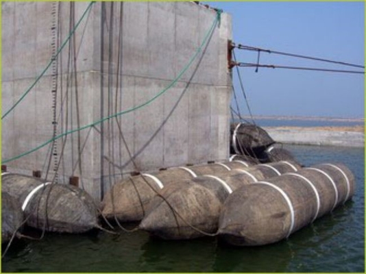 Caucho de nylon de lanzamiento flotante del saco hinchable del barco de Marine Salvage Underwater Air Bags